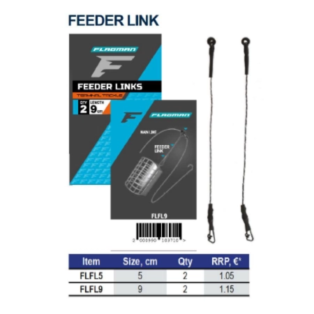 FLAGMAN FEEDER Links łącznik do koszyczka 9cm 2szt.